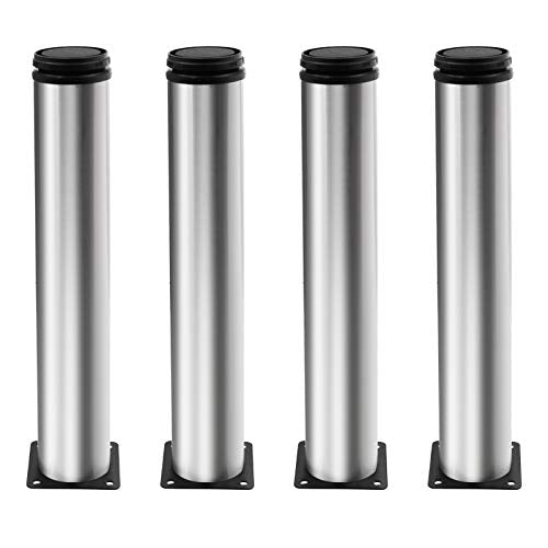 4 Pack Furniture Leg Set, 2" Dia 12" H Adjustable - size: 12 Inch