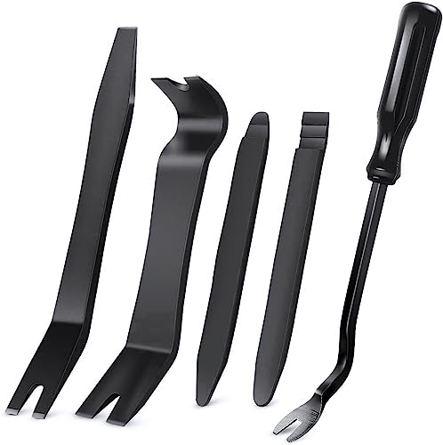 GOOACC 5 PCS Nylon Auto Trim Removal Tool Kit No-Scratch - color: Black, size: 5Pcs