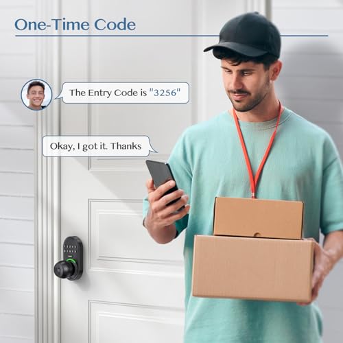 Keypad Smart Door Knob Lock, Yamiry Keyless Entry Digital Lock with Handle