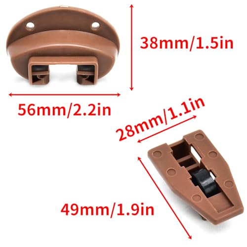 Surf Turtle 10 Pack Center Mount Drawer Replacement Slides - style: 10 Pack/With Metal Brackets