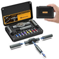 Bomivoi Magnetic Screwdriver Set, Portable Mini Flexible Combination Ratchet Screwdriver Set with T Handle, S2 Steel Bits, Repair Tool Kit for Furniture Assembly, Bicycles, Computer, DIY - style: 12 IN 1