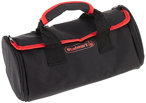 86-Piece Household Hand Tool Set with Roll-Up Bag – Tool Kit with Screwdrivers, Pliers, Wrenches, and More – Great for the Home or Car by Stalwart - color: Red