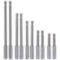 10-Pieces Magnetic Bit Holder Extension, 1/4 inch Hex Shank Heavy Duty Quick Release for Screws, Nuts, Drills, Handheld Drivers 50/60/75/100/150mm