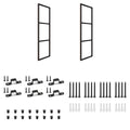 3-Tier Square Shelf Bracket, Wall & Ceiling Mount, 2 Pack - size: 3 Tier Bracket-2 Pack