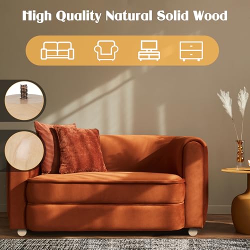 4 Inch Wooden Sofa Legs of 4 Wood Furniture Legs Couch Feet Replacement Sofa Furniture Replacement Sofa Legs Replacement for Sofa Couch Chair Cabinet Dresser Ottoman Bed Riser, 4 Pack - color: Beige