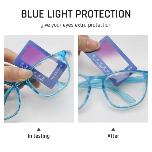 Stylish Safety Glasses, Clear Anti-Fog Anti-Scratch Protective Glasses For Men And Women - color: Seablue