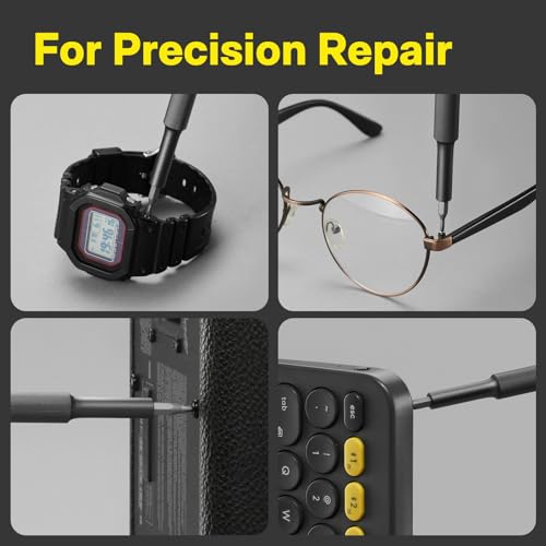 HOTO 28 in 1 Manual Precision Screwdriver Set, Eyeglass Repair Kit