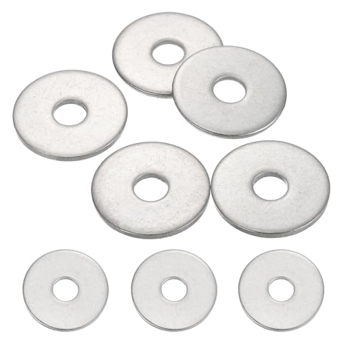 MECCANIXITY 5 Pcs M8 Stainless Steel Flat Washers Round Assortment Parts Spacers Assorted for Screws, Bolts, Plumbing, Automotive, Electrical 8.5mm ID 30mm OD 2mm Thick - size: M8, 8.5mm ID 30mm OD 2mm Thick