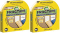 FrogTape Delicate Surface Painters Tape with PAINTBLOCK, 1.5 in Wide (0.94 in x 60 yd), Low Adhesion, Painting Tape Ideal for Freshly Painted Walls, Trim & Surfaces, Yellow, 1 Roll (280220) - size: 1 Roll, 0.94" Width (Pack of 2)