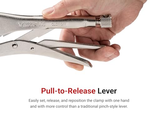 TEKTON Straight Jaw Locking Pliers Set, 3-Piece | PLK90004 - size: 3-Piece Set (5, 7, 10 in.)