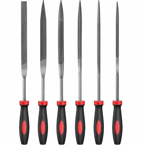Hi-Spec Needle File Tool Set for Fine Metal, Wood and Craft Work with Case - size: 6 pieces
