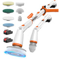 TUYU Electric Spin Scrubber,1500RPM Powerful Cleaning Brush for Home - color: White Orange