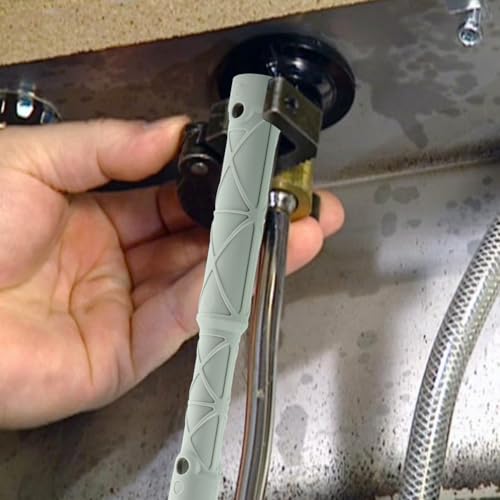 118305 Replacement Kitchen Faucet Installation Tool for Kitchen Sink Faucet, Faucet Removal and Install Tool, Faucet Tighten Loose Wrench Tool(Gray,Size:7.87inch)