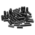 PATIKIL 120Pcs ABS Spacers 4mm ID, 7mm OD, 17mm Height Plastic Round Stud Spacer Black Nylon Washers Nut Unthreaded Rubber for M4 Screws Bolts Barrel - size: 4mm ID, 7mm OD, 17mm Height