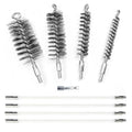 50 in Flexible Rods Pipe Cleaning Wire Brush for Drills