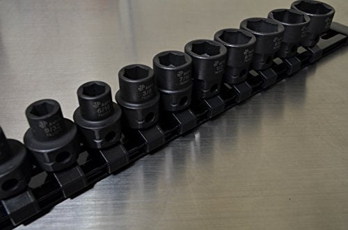 Astro Tools 78310 10-Piece 3/8" Drive Low Profile Nano Impact Sockets - SAE - size: 3/8" SAE - 10 Pieces
