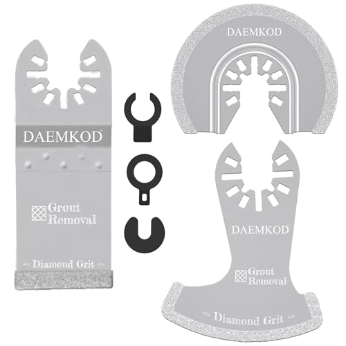 3 Pcs Diamond Oscillating Tool Blades, Professional Multi-tool Blades Kit for Grout Removal, Concrete, Bricks and Tiles - size: B-3 PCS