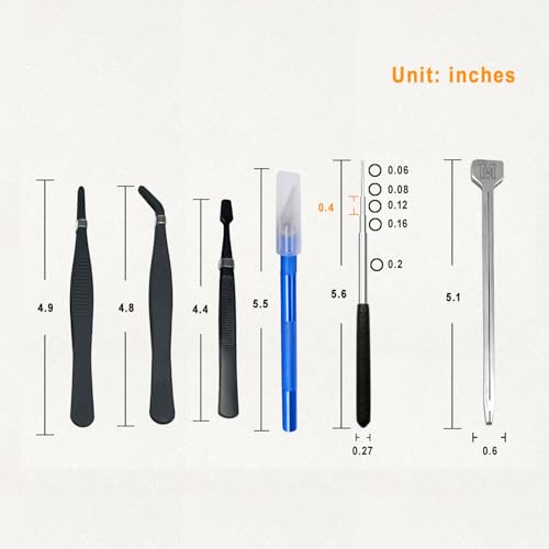 Metal Puzzle Tool Kits,3D Metal Puzzle for Adult Tool Set,Metals Earth Tools Kit Including Plier Bending Assist Tab, Caliper,File and Tweezers