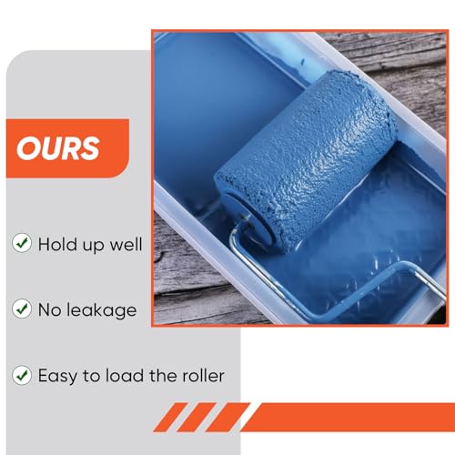 Geelin 40 Pcs 4 Inch Disposable Paint Tray Liner - color: White, size: 4 Inch, style: Plaid