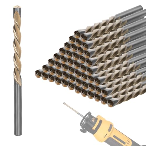 Upgrade 100 Pcs Drywall Bit, 5/32 Inch Drywall Drill Bit for Wood, Drywall Cutting Bit, Drywall Guide Point Cutting Bits, Drywall Router Bits for Use with Spiral Saw - size: 5/32 inches