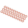 M METERXITY 30 Pack Silicone O-Rings - Garden Water Hose Rubber Sealing Gasket Ring, Soft & Elastic, Apply to Outdoor (5mmx7mmx1mm, Red) - size: 5mmx7mmx1mm