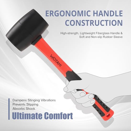 16 oz Rubber Mallet Hammer