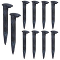 10PCS Railroad Spikes, 4.72 Inches Carbon Steel Railroad Spike, Heavy Duty Rustic Utility Hooks with Rust for Railroad Ties,Tent Stakes, DIY Metal Projects, Industrial Decor
