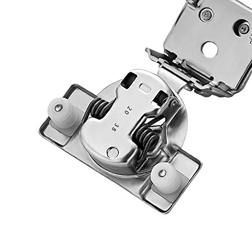 Ravinte 1-1/4 Inch Overlay Soft Close Hinge Kitchen Cabinet Hinges 60 Pack | 30 Pairs， Stainless Steel, Satin Nickel, Cabinet Hardware, Face Frame Fit, Adjustable For Kitchen, Cupboard, Furniture Doors - size: 1-1/4 inch Overlay