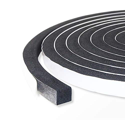 Foam Insulation Tape self Adhesive,Weather Stripping for Doors and Windows,Sound Proof soundproofing Door Seal,Weatherstrip,Pipe Cooling, Air Conditioning Seal Strip (W:1/2In xT: 1/2In XL: 13Ft) - size: 1/2 in x 1/2 in x 13 ft