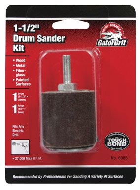 Gator 1.5 in. Dia. x 1.5 in. L Aluminum Oxide Drum Sander Kit 50 Grit Coarse 1 pc.