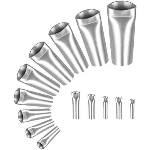 Caulk Nozzle Applicator - 14Pcs Perfect Caulking Finisher Kit, Premium Stainless Steel Sealant Caulk Finishing Tool Kit for Kitchen Bathroom Window Sink Joint
