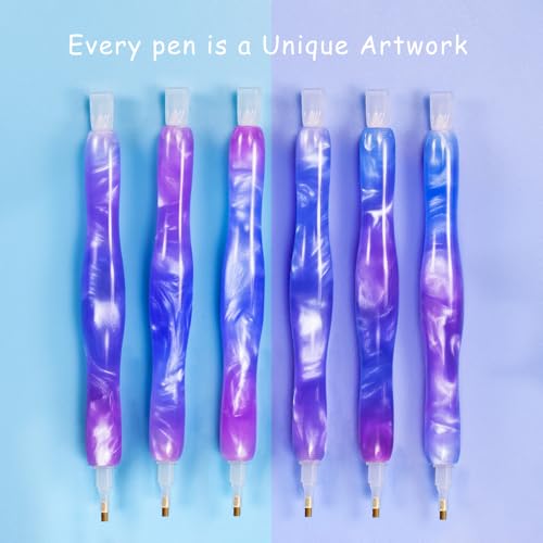 Praise V Do Diamond Painting Art Pick Dot Drill Pen Kit Tool Accessories StylusPurpleBlue - color: Purple Blue
