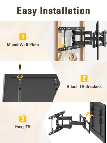 Mounting Dream TV Wall Mount for Most 42-84 Inch TVs - size: 42"-84" TV