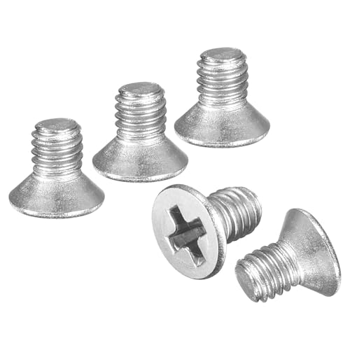 DTGN #2-56x5/32 Phillips Flat Head Machine Screw 304 Silver 50PCS - color: Silver, size: #2-56x5/32"