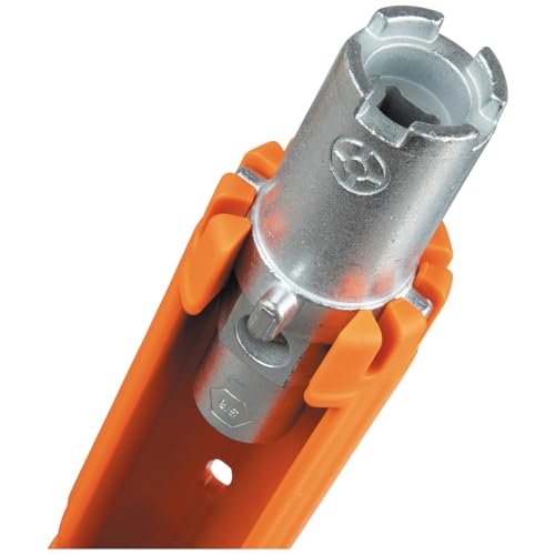Klein Tools 68098 Faucet Wrench, 12-in-1 Plumbing Multi Tool for Sink, Toilet, and Faucet Installations and Repairs - style: Faucet Wrench