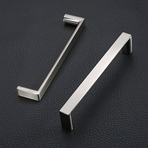 10 Pack 5 Inch(128mm) Kitchen Cabinet Handles Brushed Satin Nickel Cabinet Pulls Kitchen Cabinet Hardware Drawer Pulls for Dresser Cupboard Wardrobe - color: Brushed Satin Nickel, size: 5"/128MM Hole Center, style: 10 Pack