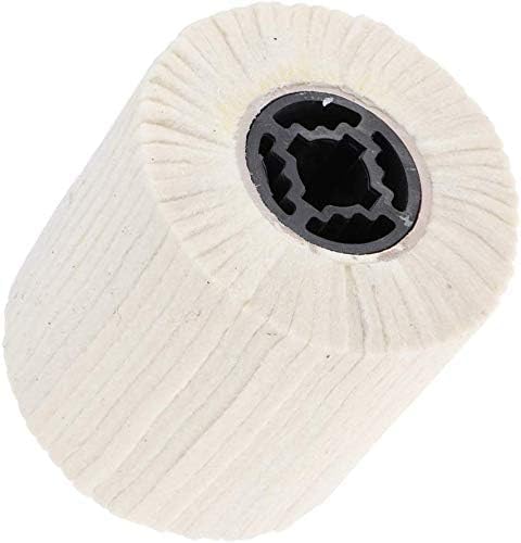 Wool Felt Wire Drawing Wheel Buffer Wheel Buffing Drum Mirror Burnishing Polishing Brush for Rust/Dust Removal,Jewelry/Glass (100X100MM) - size: 100X100MM
