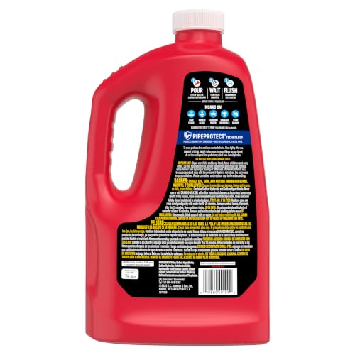 Drano Max Gel Drain Clog Remover & Cleaner, Safe for All Pipes/Septic, 80oz - size: 80 Fl Oz (Pack of 1)