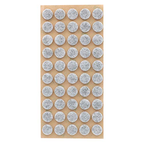 Furniture Felt Pads 3/8" (10mm) Diameter Round 3M Self Adhesive Protects Kitchen Cabinets, Drawers, Desks and Furniture Against Bumps and Scratches 100 Pack - Grey - color: Gray 100 Pack