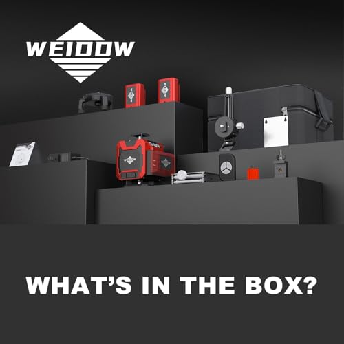 WEIDDW Laser Level 360° Green Cross Line Self Leveling Laser Measuring Tool