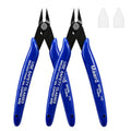 Wire Cutters, Flush Cutters Precision Spring-Loaded Side Cutter, Heavy Duty Diagonal Cutting Pliers in CRV Steel for Electrical, Home DIY, Jewelry Crafts, Coil Making Tools (#1 blue2)