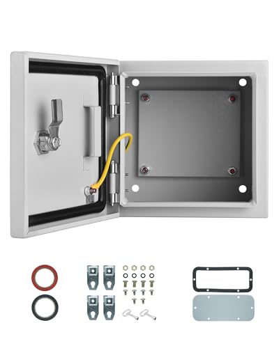 Waterproof Electrical Enclosure 8 x 8 x 6'', Outdoor Electrical Box Weatherproof, Electrical Junction Box with Reinforced Lock - size: 8 x 8 x 6''