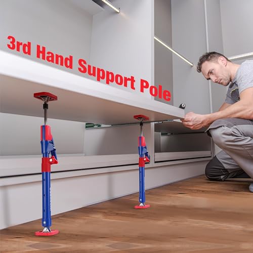 WORKPRO Cabinet Jacks, 18-1/2" to 29-1/2" Adjustable Support Pole, 2-Pack - size: Short-18.5"-29.5" 2PC