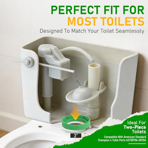 Jamini 3” Toilet Tank to Bowl Coupling Kit, Compatible with American Standard Champion 4 AS738756-0070A. Includes 3” gasket, 304 stainless steel bolts, brass nuts & washers - style: American Standard Gasket Kit