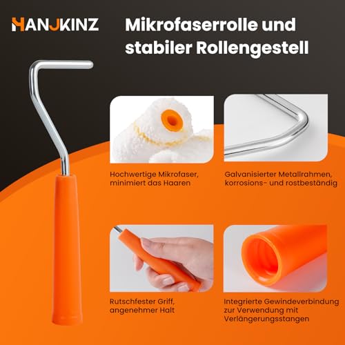 2 Inch Mini Paint Roller Kit, 15 Pack - size: 2 Inch Kit, 15 Pack