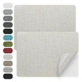 WILDREEDS 2 Pcs 8 x11 Inch Linen Repair Patches, Self-Adhesive Fabric Patch for Sofas, Couch, Furniture,Tote Bags, Car Seats (2.0 Beige) - color: 2.0 Beige