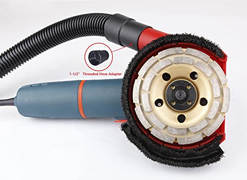 Expert Surface Grinding Dust Shroud for Angle Grinder, Universal 4.5/5-Inch + Diamond grinding cup wheel Dt1701-125D - size: 5 inch Dust Shroud+Diamond grinding cup wheel
