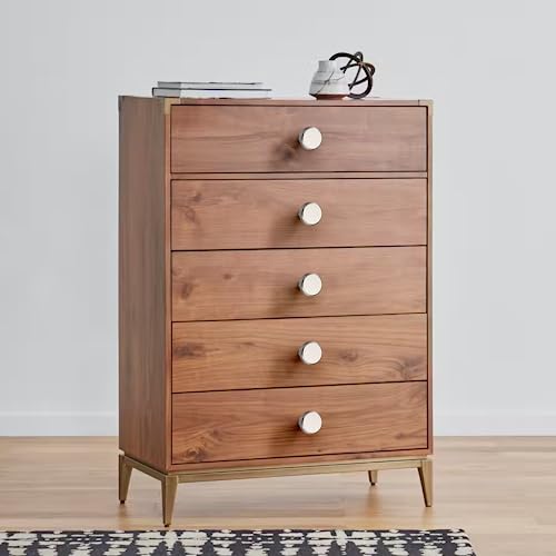 Brushed Nickel Knurled Cabinet Knobs Round Drawer Pulls 10 Pack - color: Brushed Satin Nickel
