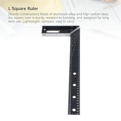 45 90 Degree Multi Angle Square Measuring Ruler, Professional 3D Multi Angle Measuring Ruler, Aluminum Alloy Woodworking Marking Ruler, High Precision Framing Square