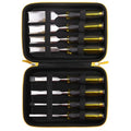 Tourmate Hard Storage Case for HURRICANE/MECHEER/WFOEJEJ/WORKPRO/Milwaukee Wood Chisel Set - Travel Box Suitable for 4/8 Piece&Complete Sets of Chisels(Box for Sale) (Black & Yellow, M (8 PCS)) - size: M (8 PCS)
